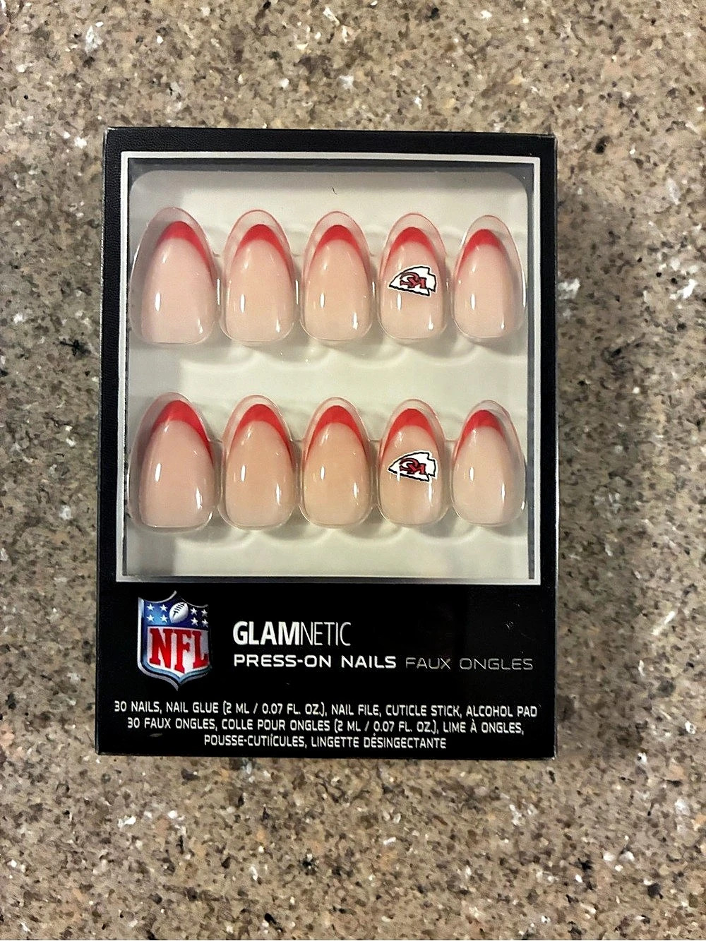 Glamnetic NFL Kansas City Chiefs Press-On Nails